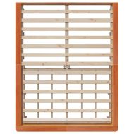 Рамка за легло Кафяво с восъчно покритие 160 x 200 cm