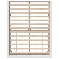 Рамка за легло Бяло 150 x 200 cm Солидно борово дърво