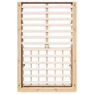 Рамка за легло Кафяво 140 x 200 cm Солидно борово дърво