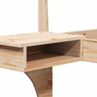 Рамка за легло Кафяво 200 x 200 cm Солидно борово дърво