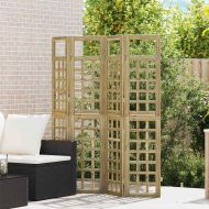 Параван за уединение 4 pcs Кафяво 160 x 180 cm