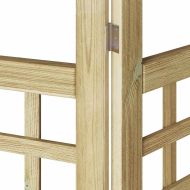 Параван за уединение 4 pcs Кафяво 160 x 180 cm