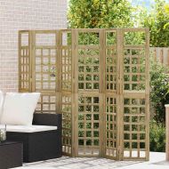 Параван за уединение 6 pcs Кафяво 240 x 180 cm