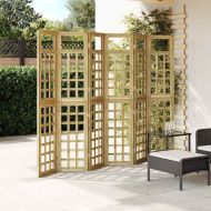 Параван за уединение 6 pcs Кафяво 240 x 180 cm