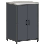 Комплект за кухненско съхранение с рафт с врата 2 pcs Антрацит