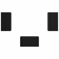 Комплект ТВ шкаф Монтиране на стена Черния дъб Инженерно дърво