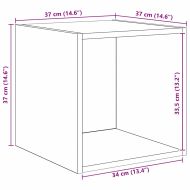 Комплект ТВ шкаф 2 pcs Черния дъб Инженерно дърво