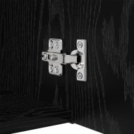 Стенен ТВ шкаф 4 pcs Черния дъб Инженерно дърво