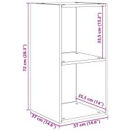 Комплект ТВ шкаф Монтиране на стена 4 pcs Дъб Инженерно дърво
