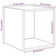 Комплект ТВ шкаф Монтиране на стена 4 pcs Дъб Инженерно дърво