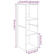 Комплект ТВ шкаф 4 pcs Дъб 37 x 35 x 107,5 см Инженерно дърво