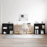 Комплект ТВ шкаф 4 pcs Черния дъб 37 x 37 x 72 см