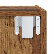 Комплект ТВ шкаф 4 pcs Старо дърво 37 x 37 x 107,5 см