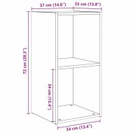 Комплект ТВ шкаф 2 pcs Старо дърво 72 x 35 x 36,5 cm