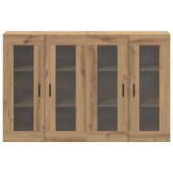 Стенни шкафове 2 pcs дъб артизан 69,5 x 34 x 90 см