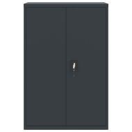 Шкаф за папки антрацит 90x40x140 см стомана