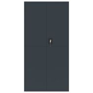 Шкаф за папки антрацит 90x40x180 см стомана
