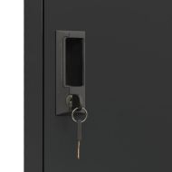 Заключващ се шкаф, антрацит, 38x40x180 см, стомана