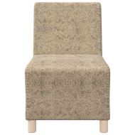 Модулен диван без ръкави 3 pcs Светлосиво 55 x 74 x 82 см