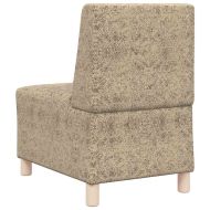 Модулен диван без ръкави 3 pcs Светлосиво 55 x 74 x 82 см