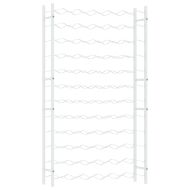Стойка за вино за 72 бутилки, бяла, метална