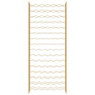 Стойка за вино за 96 бутилки, златиста, метална