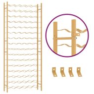 Стойка за вино за 96 бутилки, златиста, метална