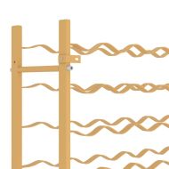 Стойка за вино за 96 бутилки, златиста, метална