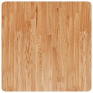 Квадратен плот за маса, светлокафяв, 70x70x1,5 см, дъб масив