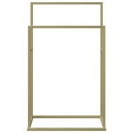 Свободностояща поставка за кърпи златиста 48x24x78,5 см желязо