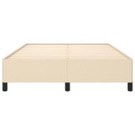 Рамка за легло без матрак, кремава, 140x190 см, плат