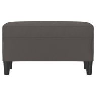 Пейка, сива, 70x35x41 см, изкуствена кожа