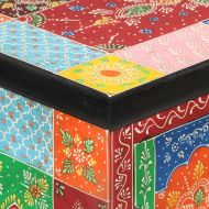 Ръчно декориран бюфет с врати, 53x30x75 см, дърво манго масив