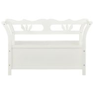 Пейка бяла 107x45x75,5 см масивна ела