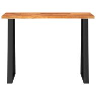 Конзолна маса с жив ръб 110x35x80 см масивна акация