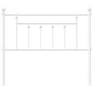 Метална табла за глава, бяла, 100 см