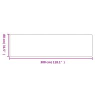 Пътека, сизалена визия, platina, 80x300 см