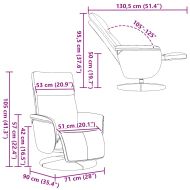 Наклоняем стол с поставка за крака, бял, изкуствена кожа