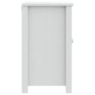 Шкаф за мивка за баня "BERG", бял, 60x34x59 см, бор масив