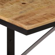 Рафт за стена, 40x30x32 см, мангово дърво масив и желязо