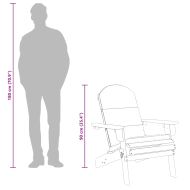 Градински стол Адирондак с възглавници, акациево дърво масив