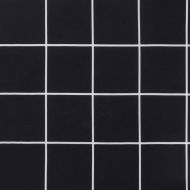 Възглавници за столове 6 бр черно каре 40x40x7 см плат