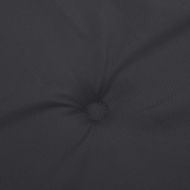 Възглавници за стол с висока облегалка 2 бр черни Оксфорд плат