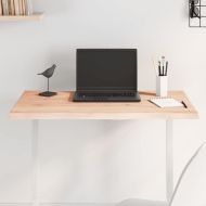 Плот за маса 80x50x2 см необработено масивно дърво дъб жив ръб