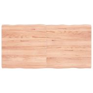 Плот за маса светлокафяв 120x60x(2-4) см обработен масивен дъб