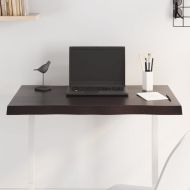 Плот за маса тъмнокафяв 80x40x(2-4) см обработен масивен дъб