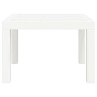 Градинска маса, бяла, 59x47x40 см, PP