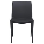 Градински столове, 2 бр, антрацит, 50x46x80 см, полипропилен