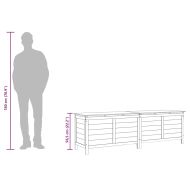Градинска кутия за съхранение кафява 198,5x50x56,5 см чам масив