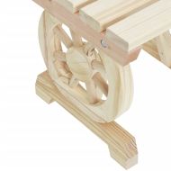 Градинска табуретка за крака 40x36,5x38,5 см масивна ела